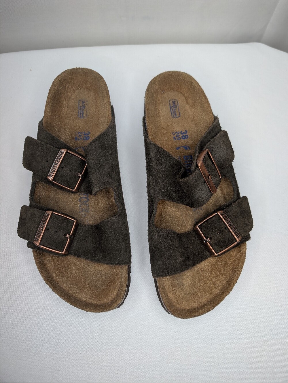 Birkenstock Arizona Suede Adjustable Sandals Size 38EU 7-7.5US